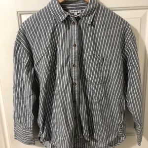 Gray Striped Madewell Button-down